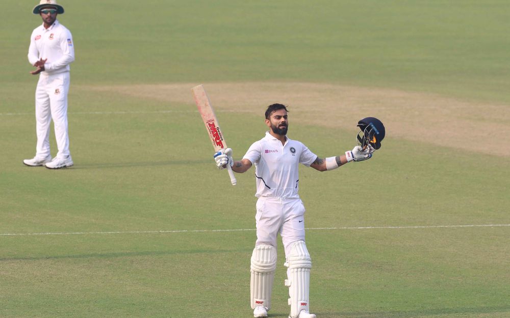 Virat Kohli scored his last international century in 2019 during the Test match against Bangladesh at the Eden Gardens