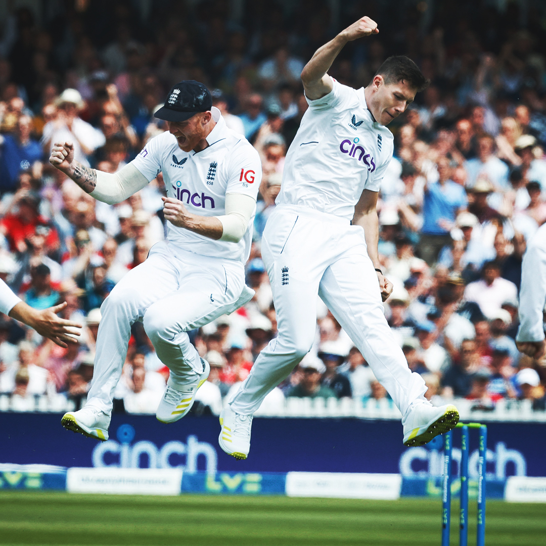 Matthew Potts picked three wickets on his Test debut in first session