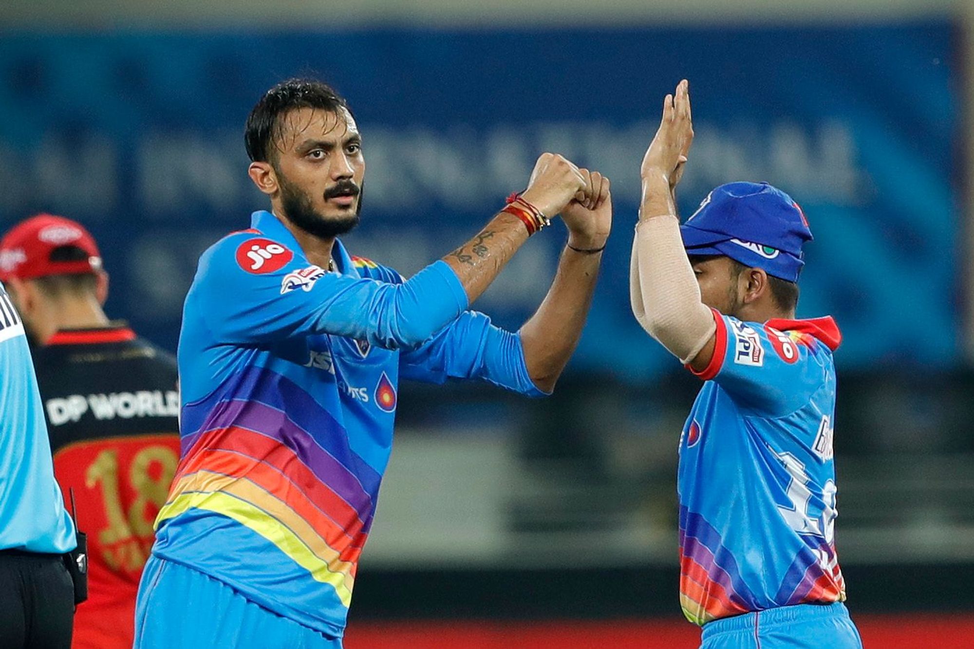 Axar Patel took 2 wickets giving away just 18 runs against RCB