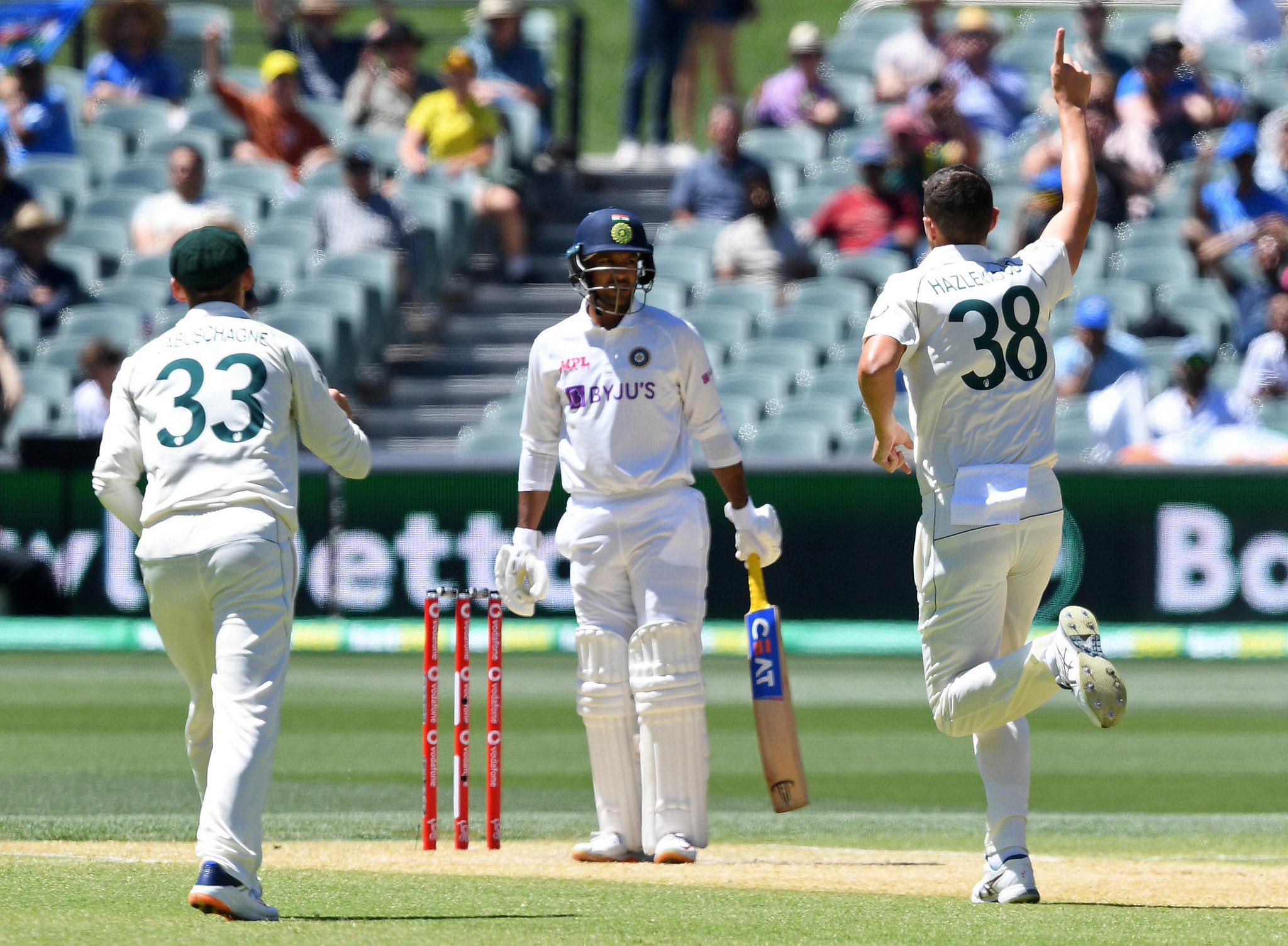 Hazlewood crippled India with a five-fer