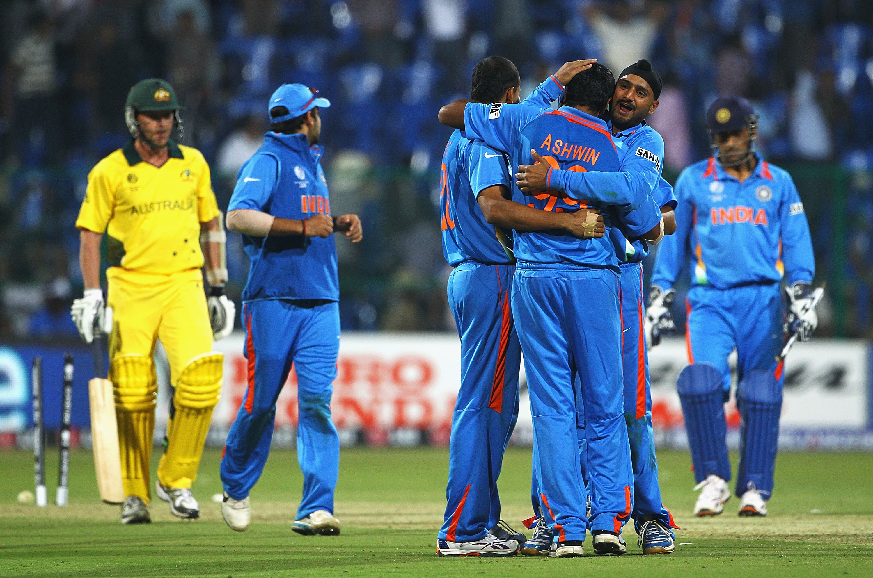 Harbhajan Singh during India's 2011 World Cup victory