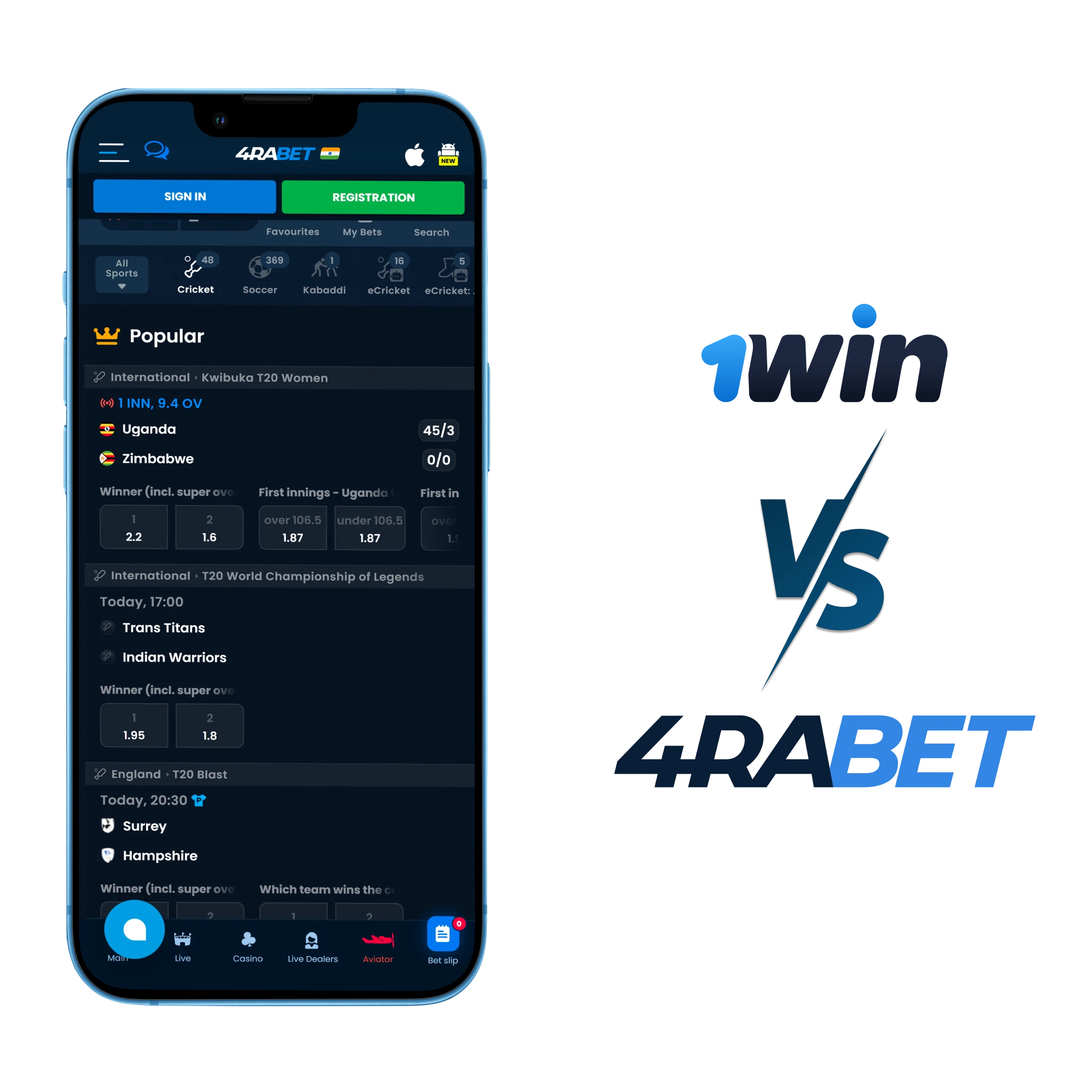 4Rabet – Strong Focus on Sports and Hindi interface.