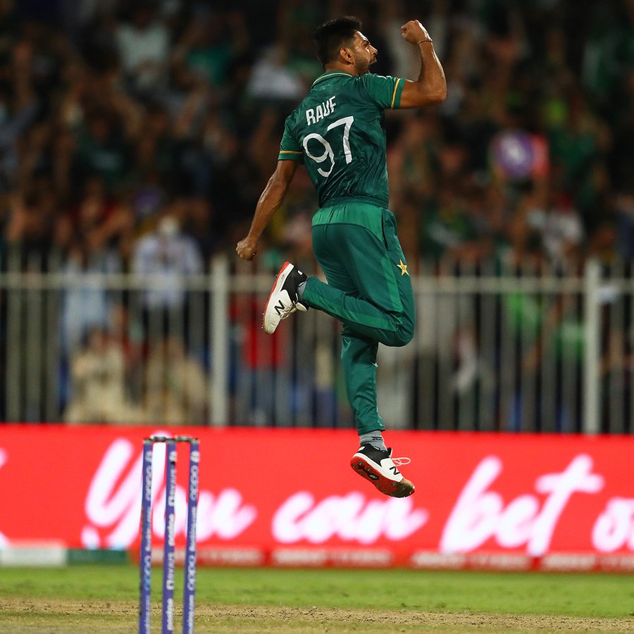 Haris Rauf gave Ishan Kishan an expressive send off