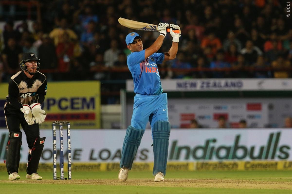 VIDEO | MS Dhoni innovates new shot to save himself from simple stumping