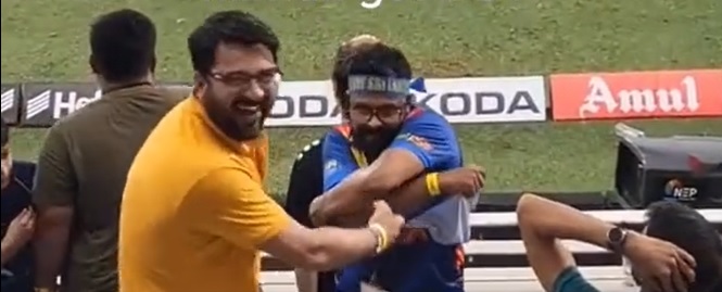 A spectator had unleashed India’s jersey after Mohammed Rizwan’s dismissal