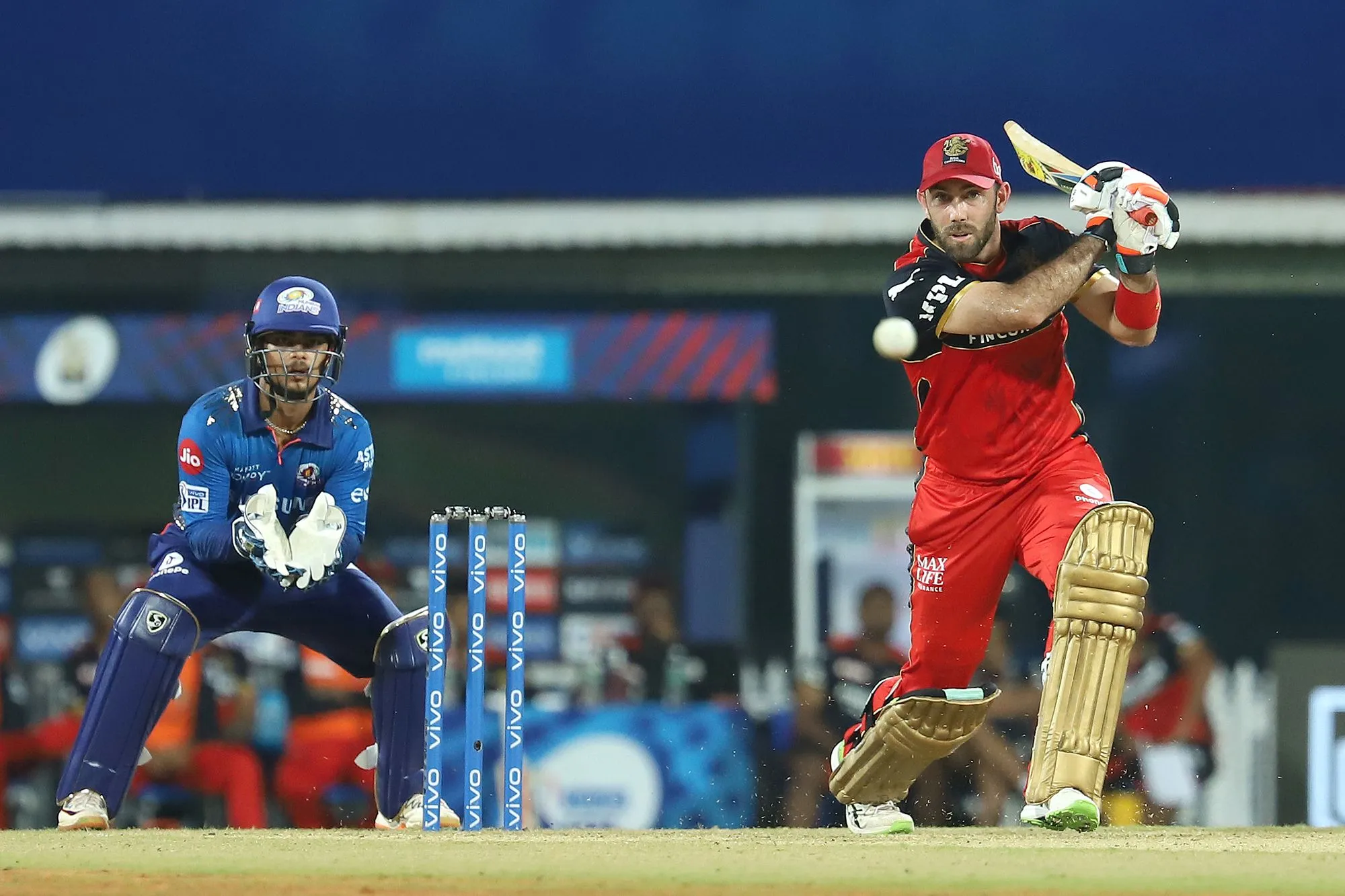 Maxwell played at No.4 for RCB