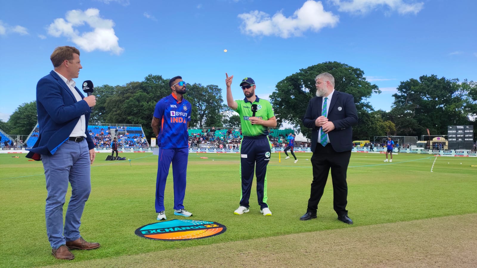 Hardik Pandya won the toss in 2nd T20I against Ireland