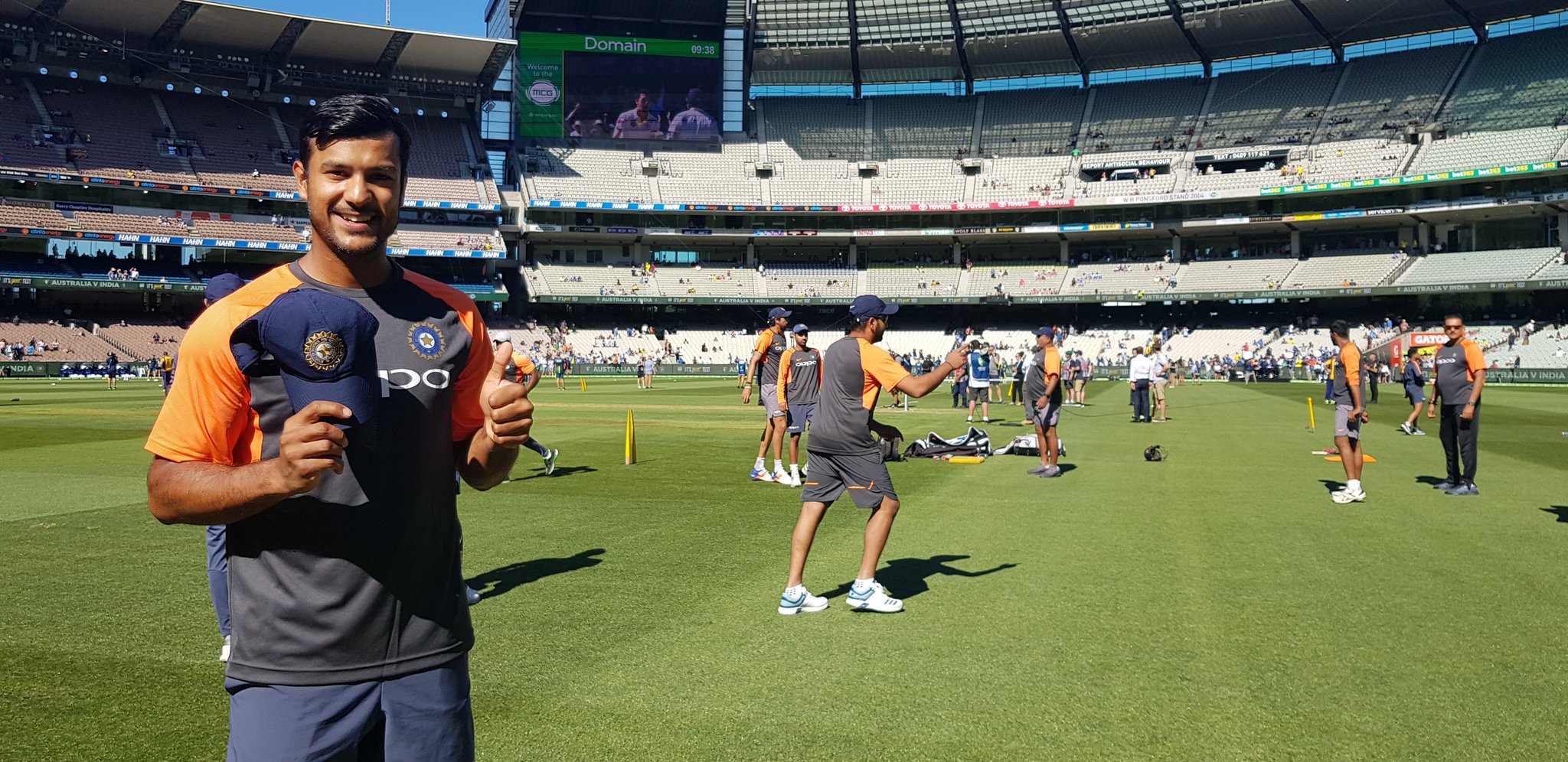 Mayank Agarwal made his debut at the MCG in 2018