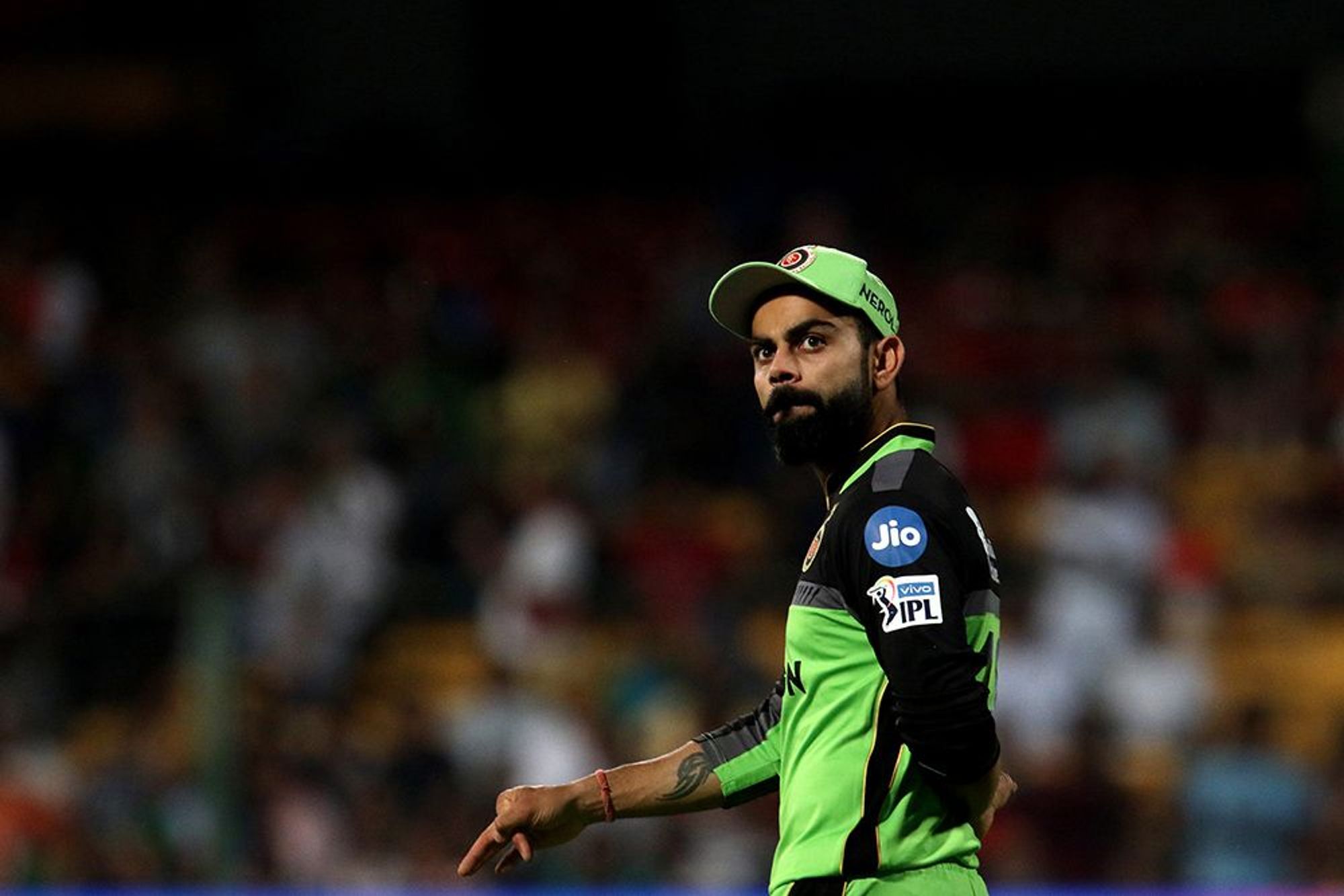 Virat Kohli got out for the score of 1 in the game against KXIP