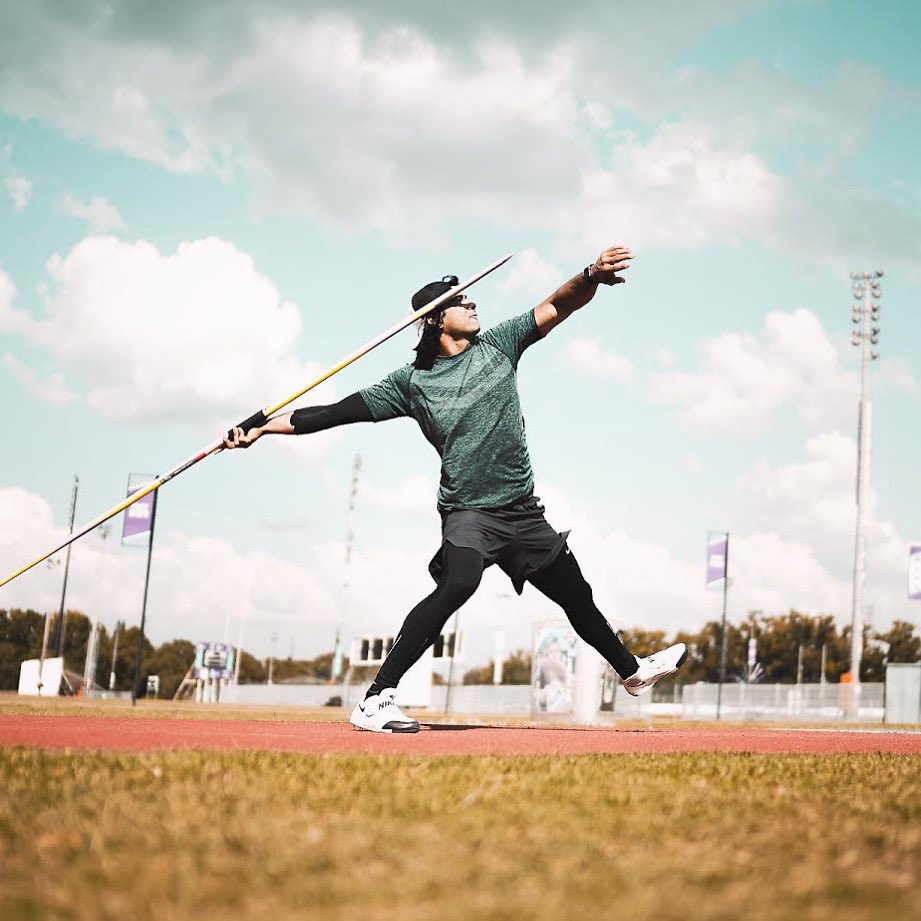 Neeraj Chopra is the national record holder in men's javelin throw
