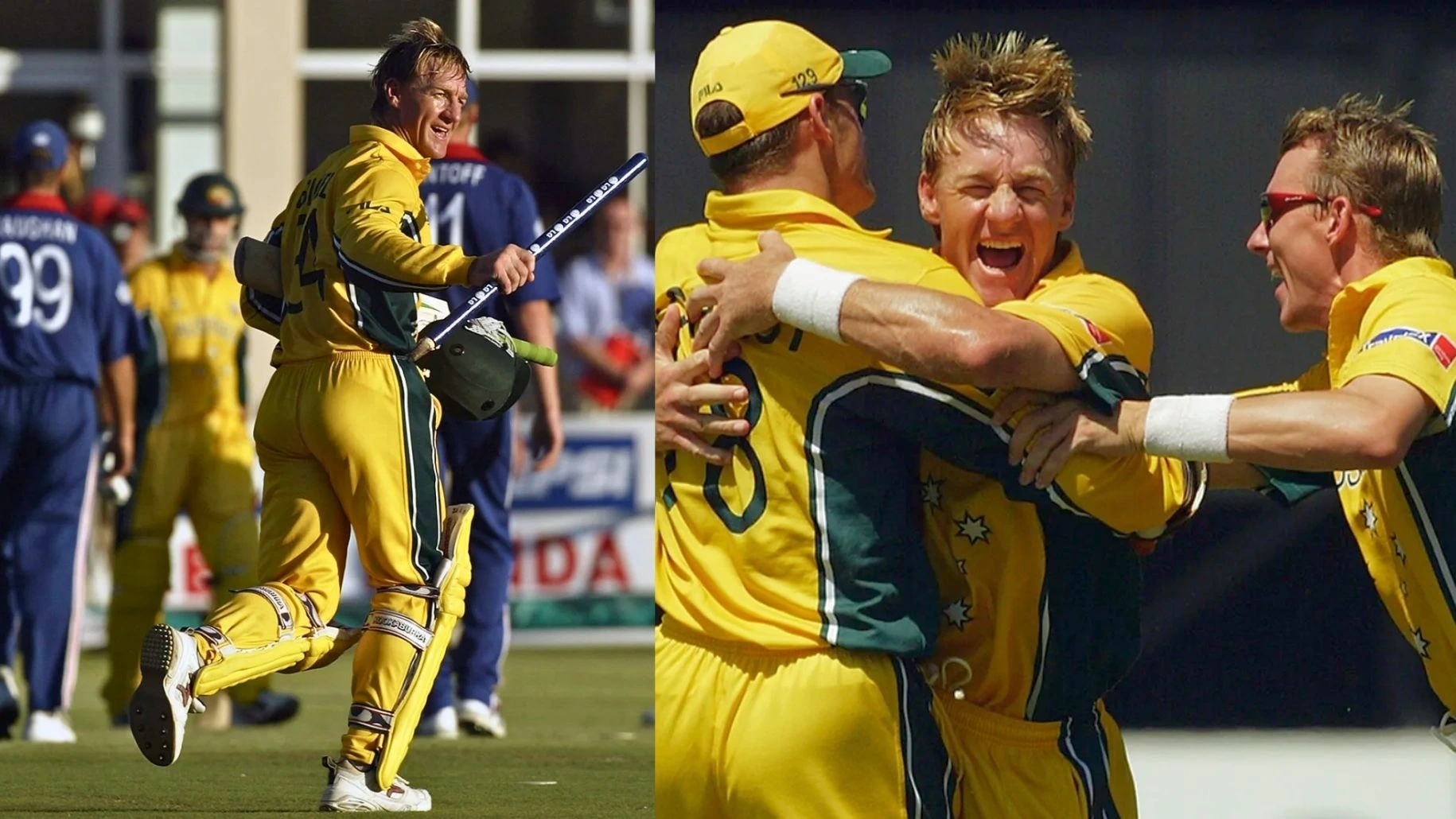 Andy Bichels heroics (7/20) save Australia on 2 March 2003.