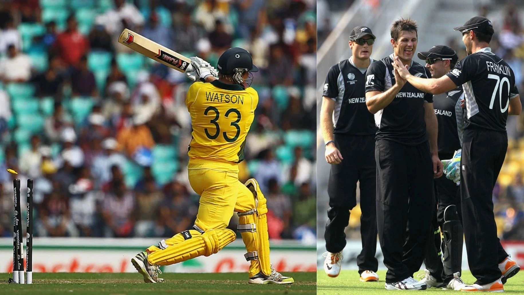 Australia dominates Trans-Tasman World Cup clash on 25 February 2011.