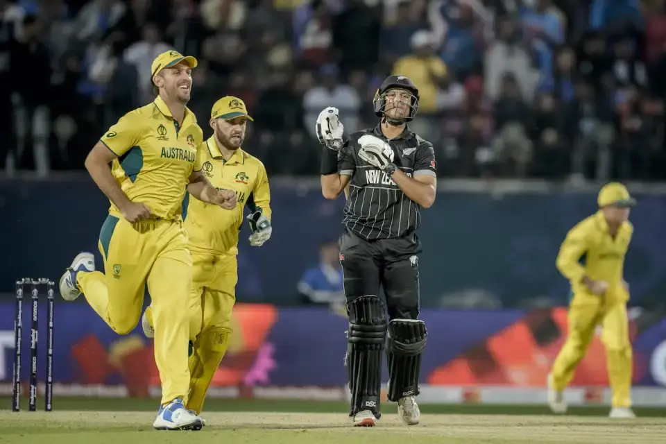 Australia defeated New Zealand by 5 runs.