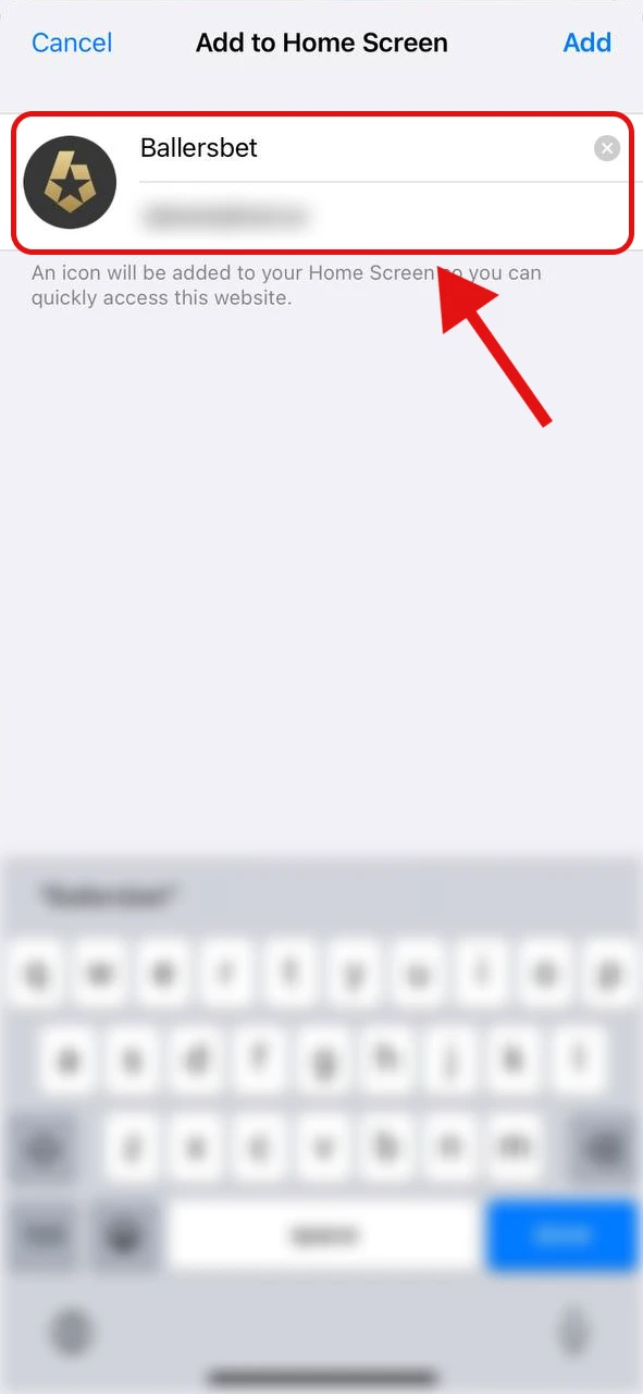 Change the app name if needed.