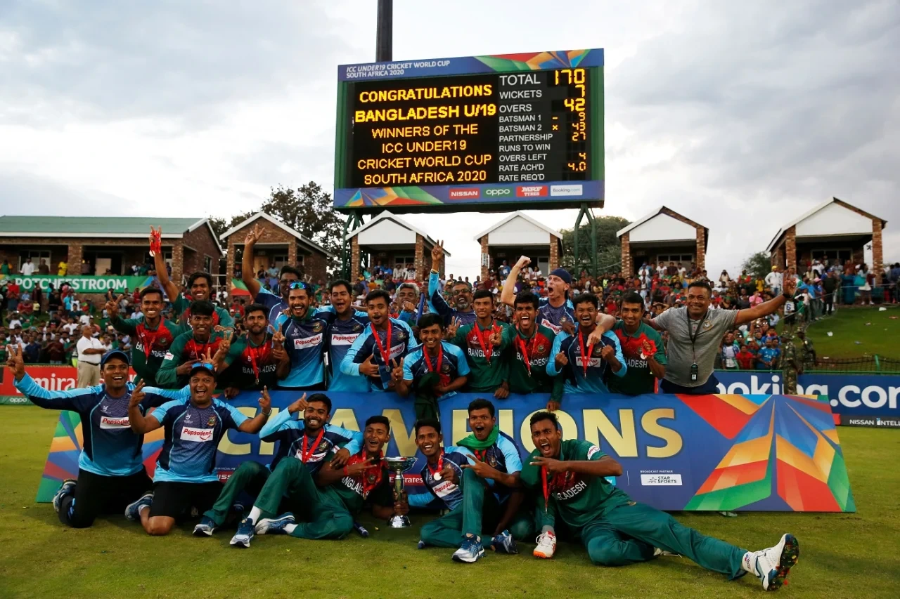 Bangladesh won their first Under-19 World Cup 9 February 2020.