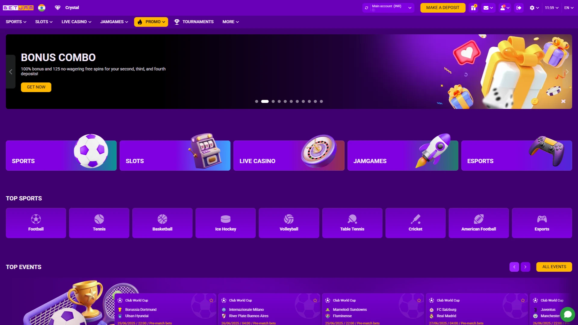 Go to the official Betjam site.