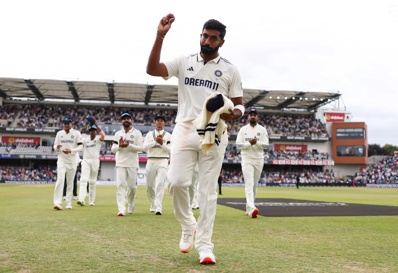 Jasprit Bumrah claimed another fifer to restrict England six short of India's total at Headingley in Leeds