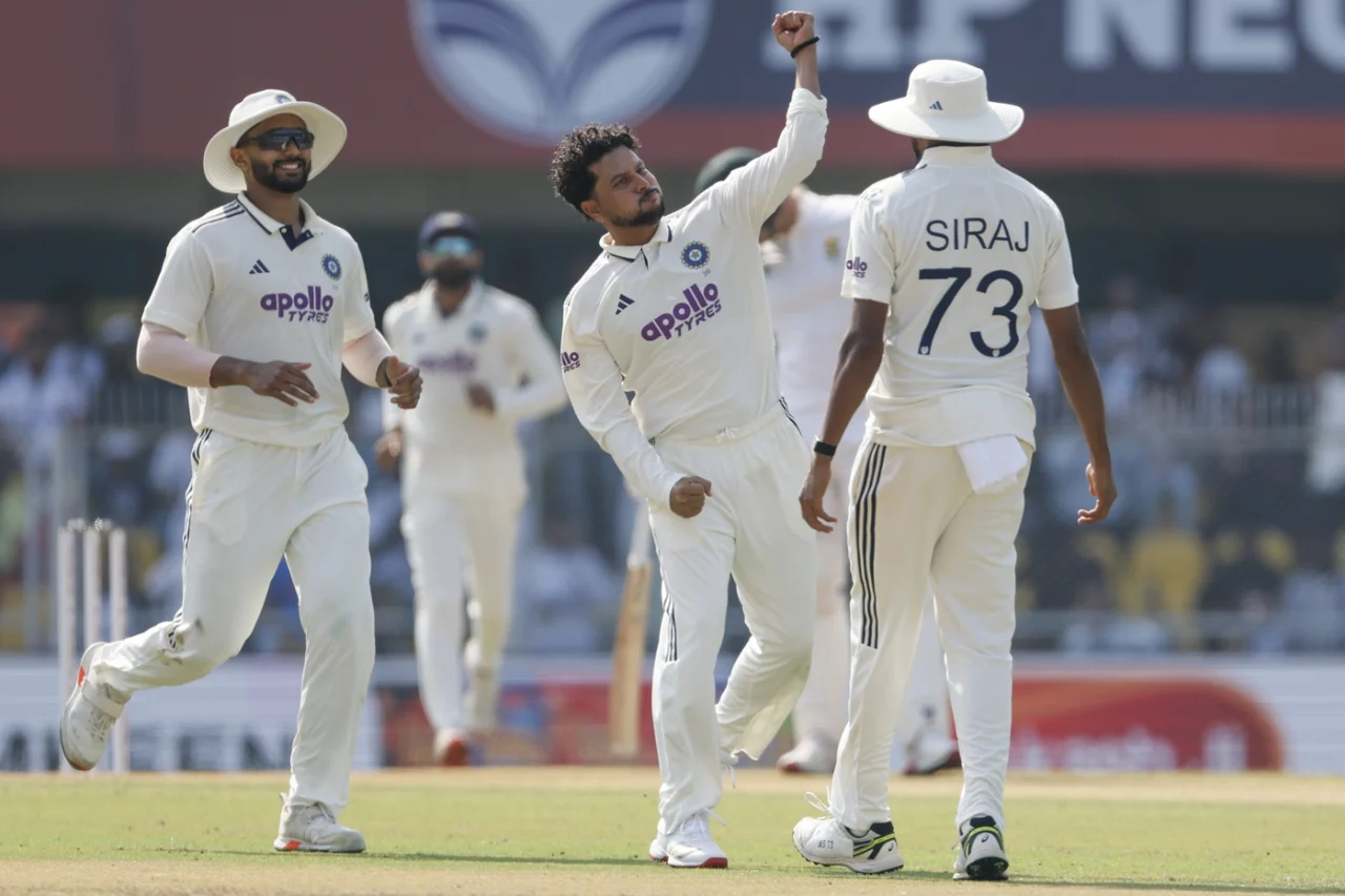 Kuldeep Yadav scalped three South African wickets to hand India the edge on Day 1 in Guwahati