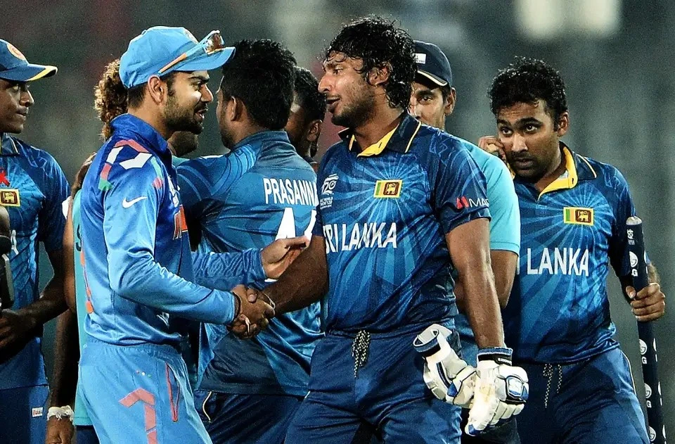 India vs Sri Lanka at the T20 World Cup match in 2014.