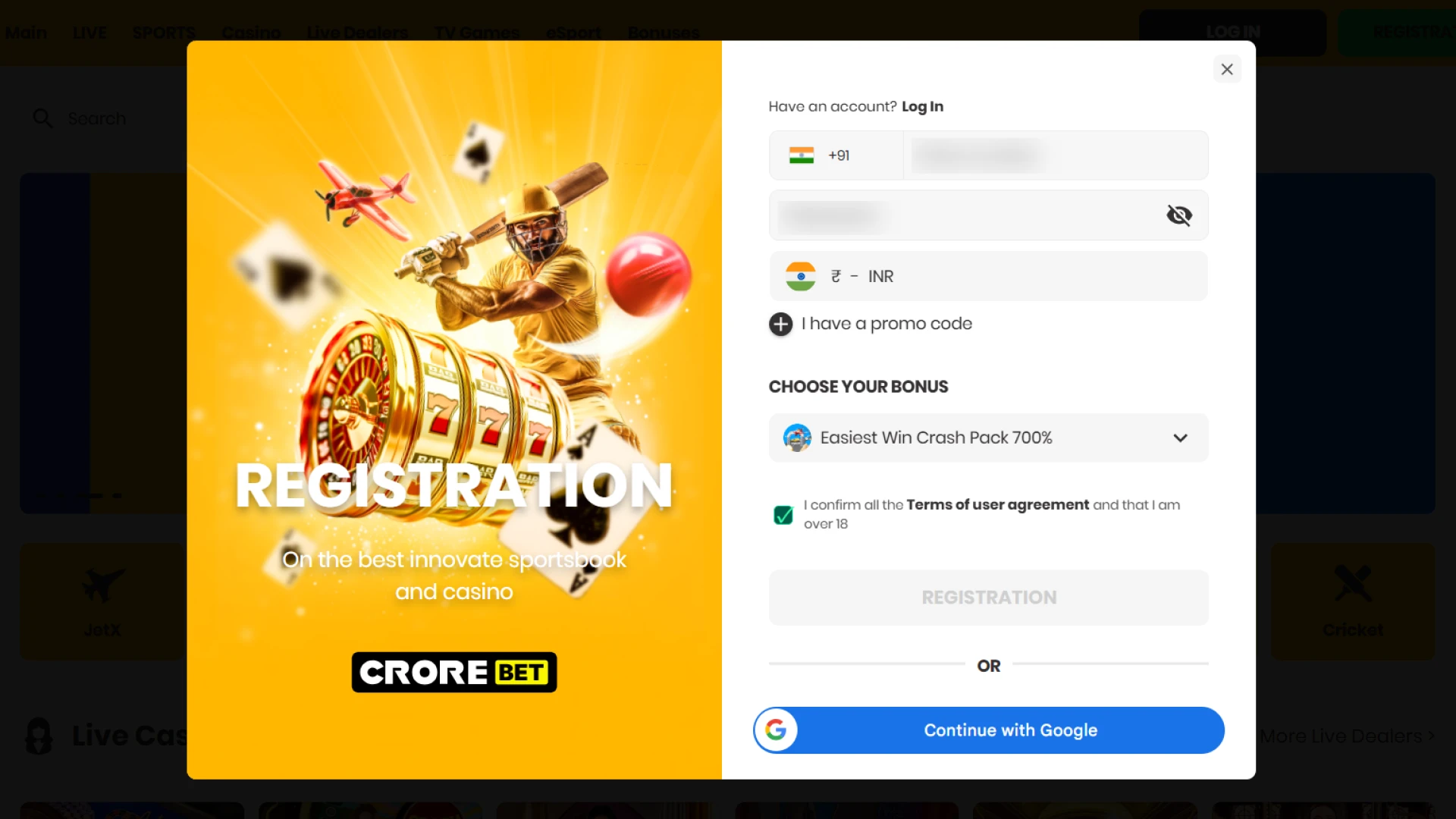 Choose the registration method that suits you.