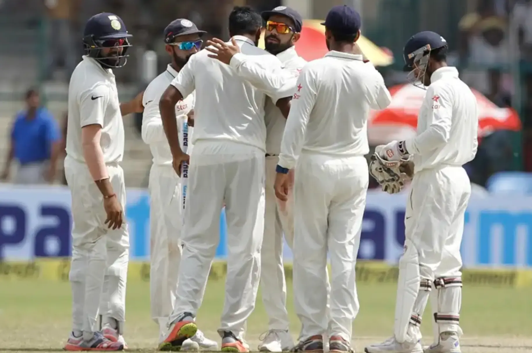 India defeated New Zealand by 197 runs.