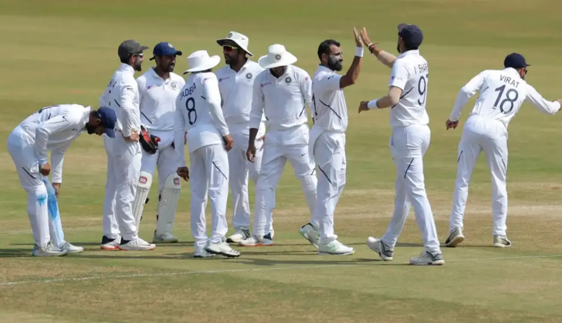 India defeated South Africa by 203 runs.