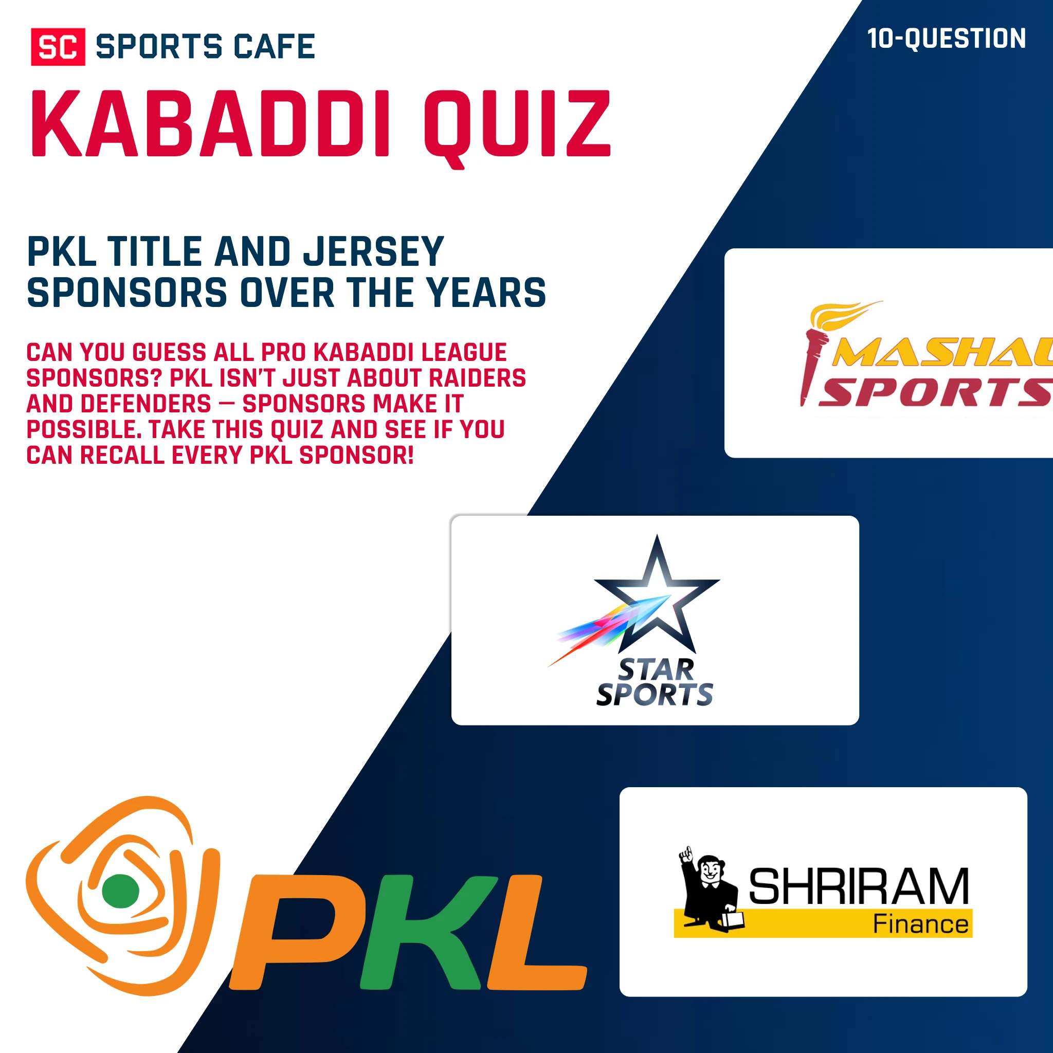 Pro Kabaddi League Sponsors Quiz
