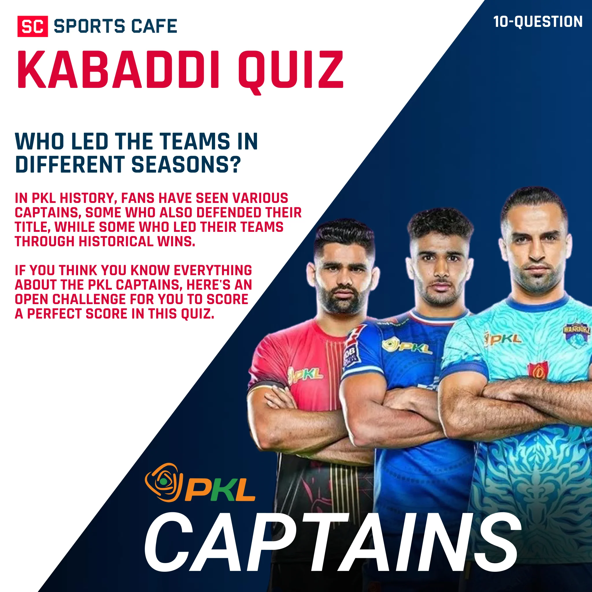 Test Your Knowledge of Pro Kabaddi Team Leaders