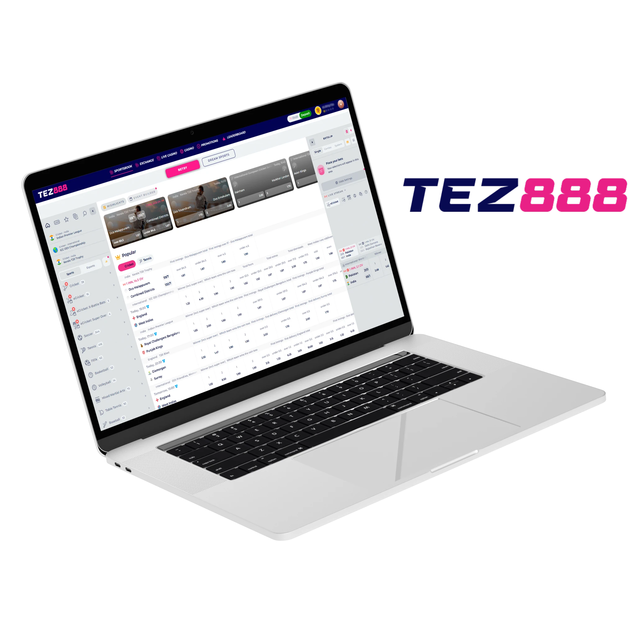 The cricket betting site Tez888 offers one of the largest sign-up bonuses.