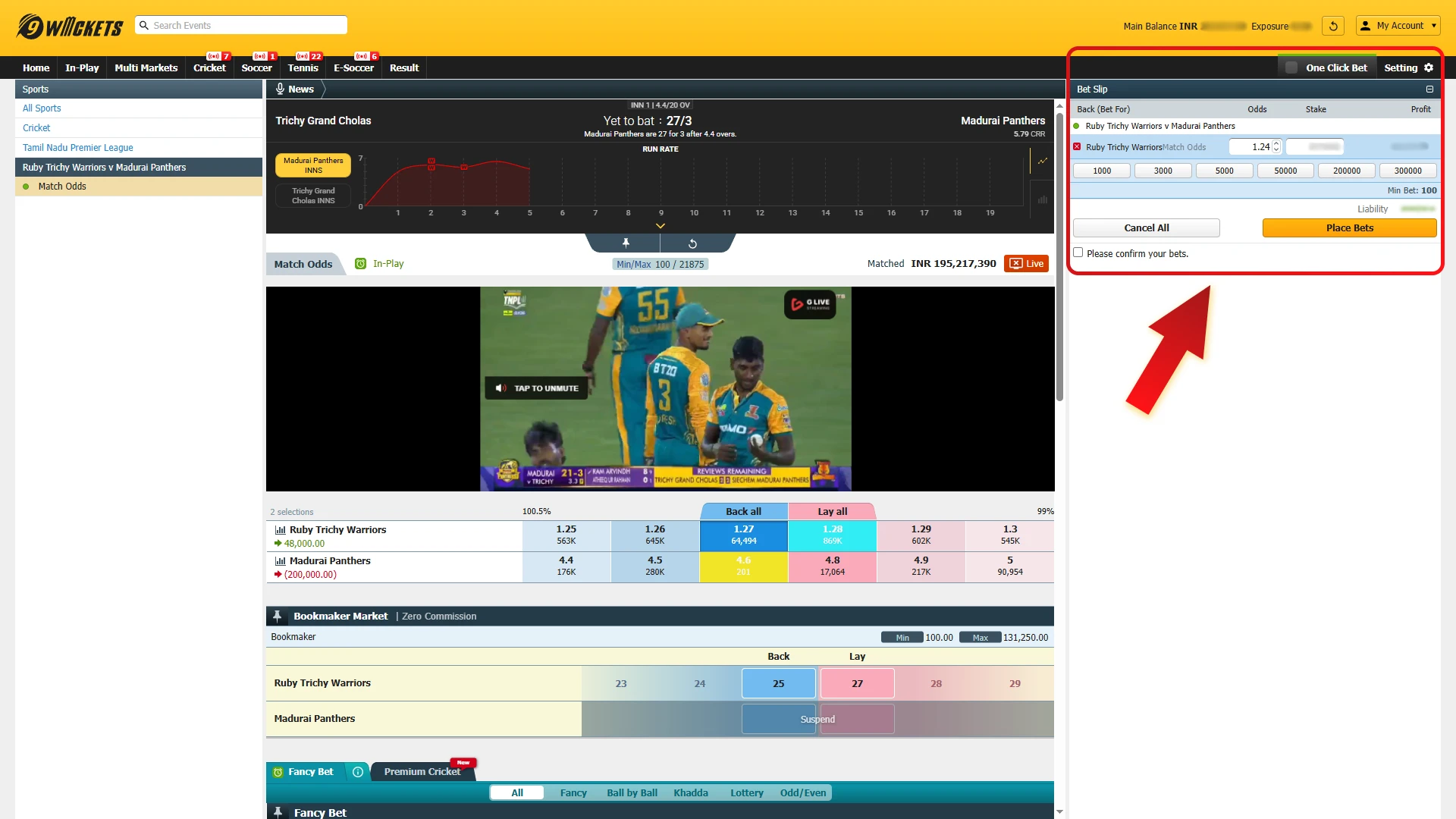 Explore Betting Options and Place Your Bet on Rich11 website.