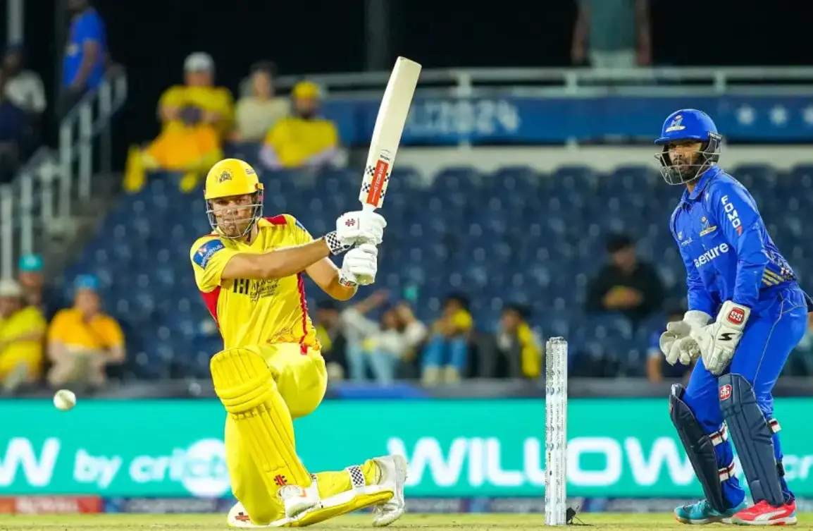 Texas Super Kings defeated MI New York by 9 wickets.